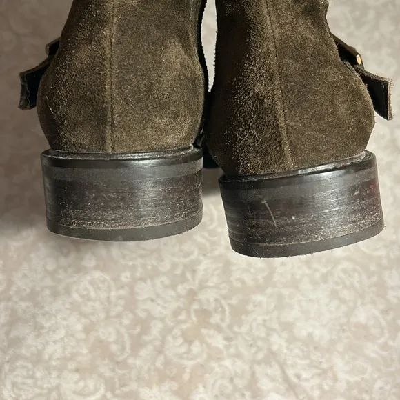 Aquatalia ~Chestnut Suede Bree Weatherproof Ankle Boots in size 7 1/2