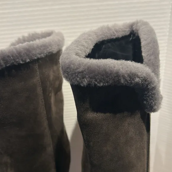 Aquatalia deep brown suede knee high boots. 9.5