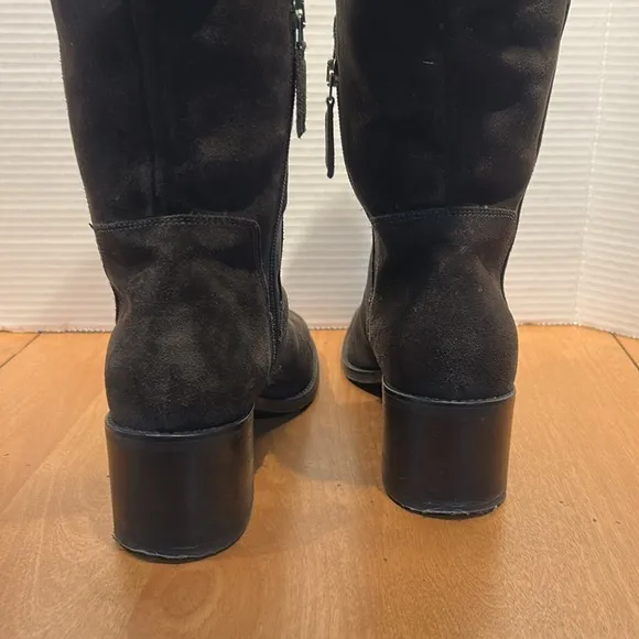 Aquatalia deep brown suede knee high boots. 9.5