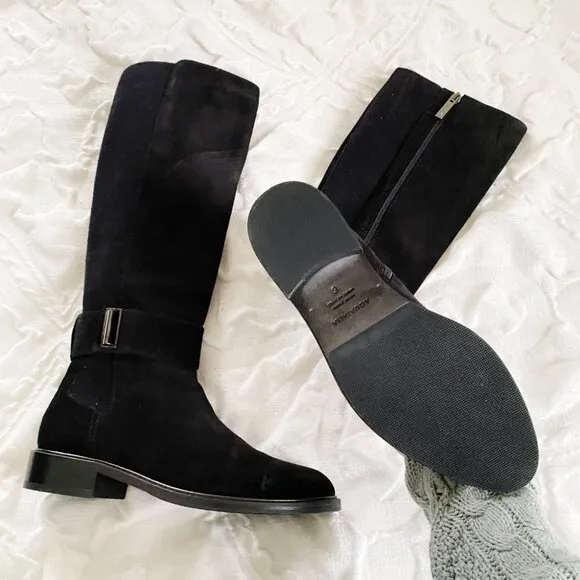 Aquatalia Giada Suede Tall Boot Size 6 New