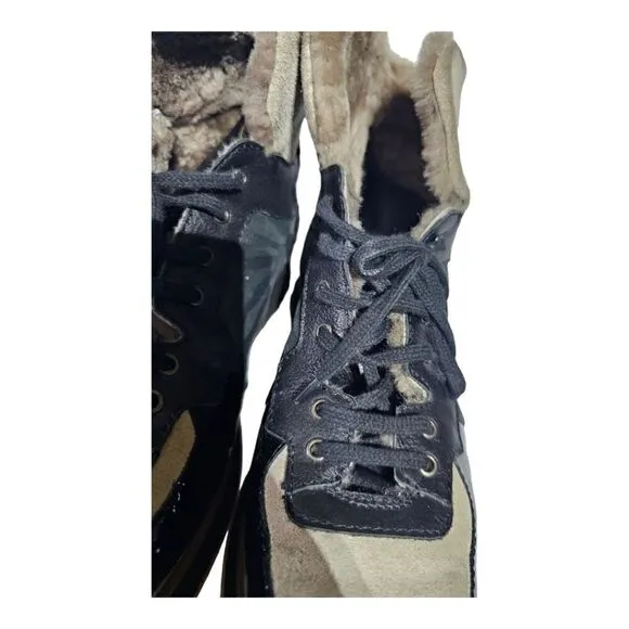 AQUATALIA Jacinda Genuine Sheep Fur Lined Weatherproof Boots - Size 8