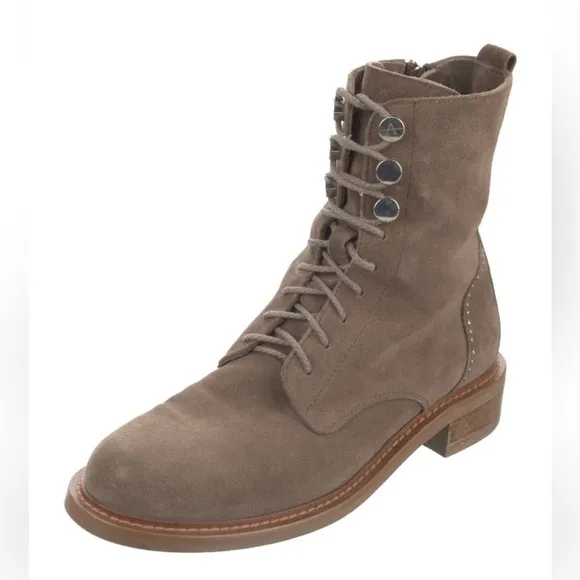 Aquatalia Suede Combat Boots Size: 7.5