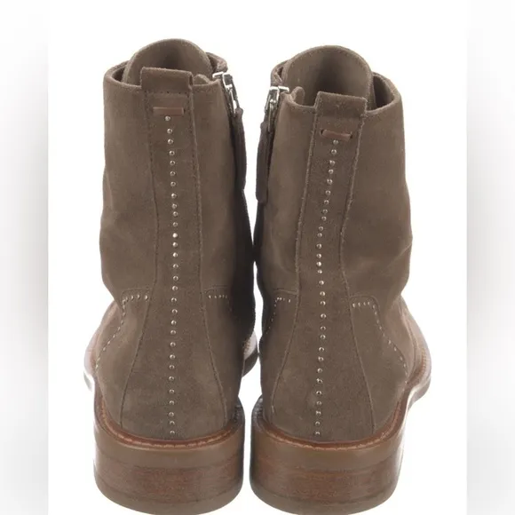 Aquatalia Suede Combat Boots Size: 7.5