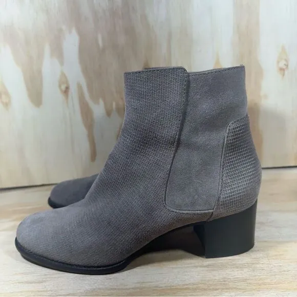 Aquatalia Tisha Taupe Suede Ankle Boots Women’s Size 9.5