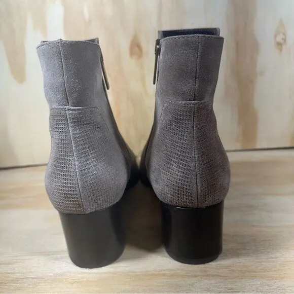 Aquatalia Tisha Taupe Suede Ankle Boots Women’s Size 9.5
