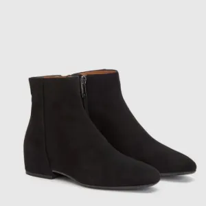 Aquatalia Ulyssa Waterproof Suede Ankle Boots with Hidden Wedge 9.5
