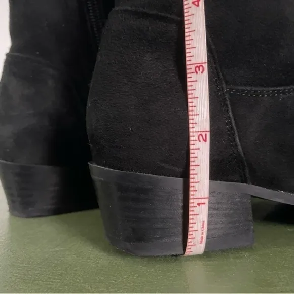 Aquatalia Waterproof Sock Top Boots in Black Suede *Italy*