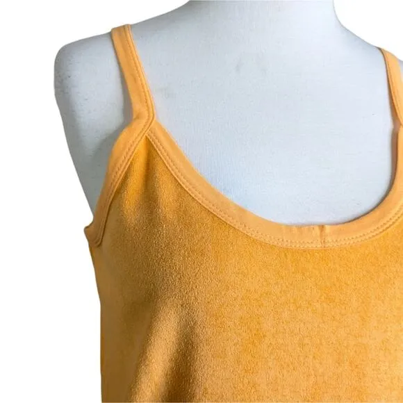 Araminta James Terry Tank Mini Dress Womans Small Orange Mango Sleeveless