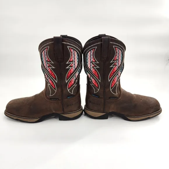 Ariat  Anthem Vent Tek™ Waterproof Boots Women Size 8.5 Brown Work 0050827