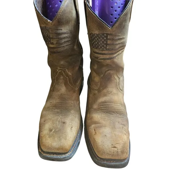 Ariat WorkHog XT Patriot Waterproof Carbon Toe Work Boots American Flag 9 EE