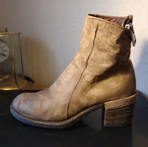 A.S. 98 Jamal Women's Size 41 (USW 9.5 - 10) Suede Ankle Boots A24208 Tan