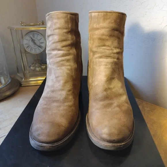A.S. 98 Jamal Women's Size 41 (USW 9.5 - 10) Suede Ankle Boots A24208 Tan