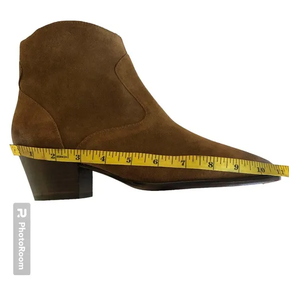 Ash Heidi Bis Brown Brushed Russet Pointed Toe Suede Ankle Boots Booties Women’s