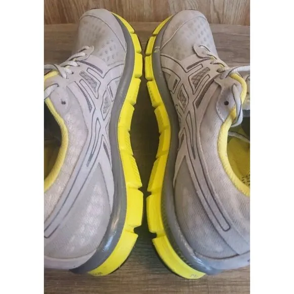 Asics Gel Blur 33 Running Shoes Womens Size 11 Gray Yellow