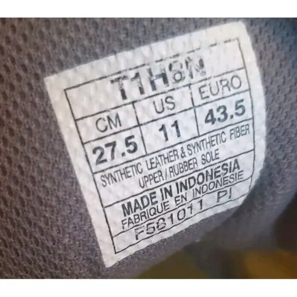 Asics Gel Blur 33 Running Shoes Womens Size 11 Gray Yellow