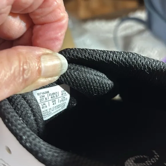 ASICS White and Black Athletic Shoes with Breathable Mesh