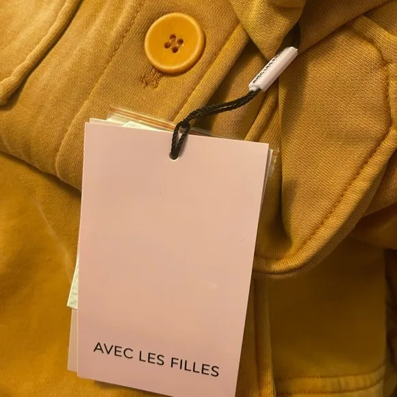 AVEC LES FILLES Tan Shacket Shirt Jacket