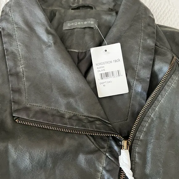 BAGATELLE - Faux Leather Moto Jacket