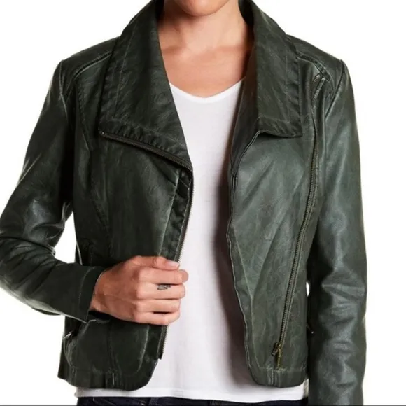 BAGATELLE - Faux Leather Moto Jacket