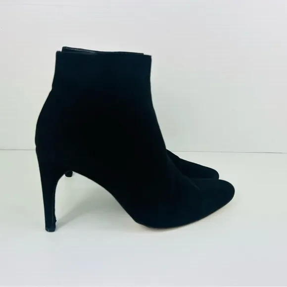 Bally black suede heeled boots