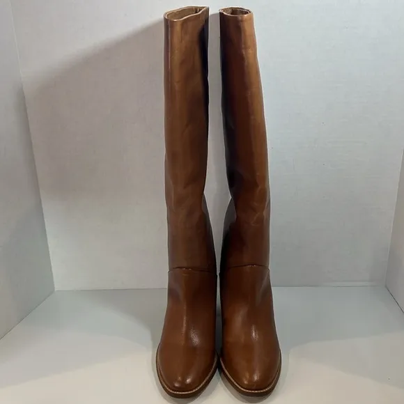Banana Republic Cognac/Brown Leather Knee-High Boots 8