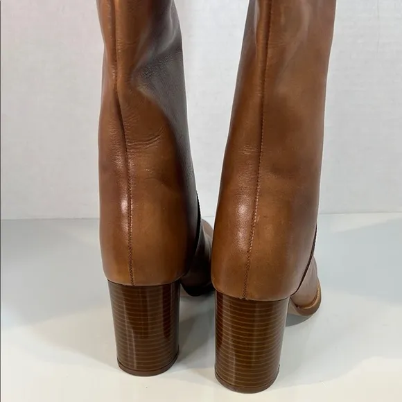 Banana Republic Cognac/Brown Leather Knee-High Boots 8