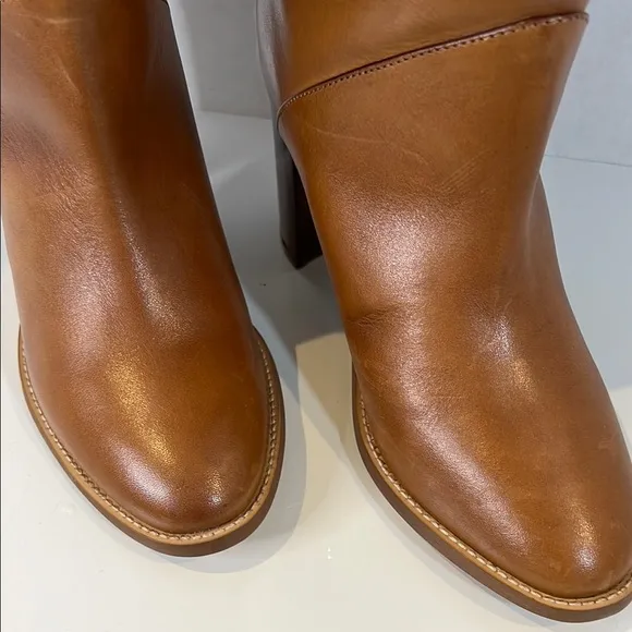 Banana Republic Cognac/Brown Leather Knee-High Boots 8