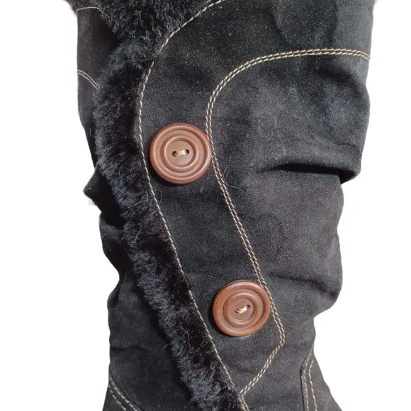 BARE TRAPS &quot;BENELLA&quot; LEATHER/SUEDE MIDCALF BOOTS SIZE 11M