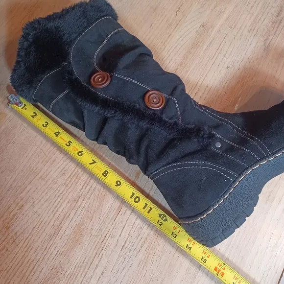 BARE TRAPS &quot;BENELLA&quot; LEATHER/SUEDE MIDCALF BOOTS SIZE 11M