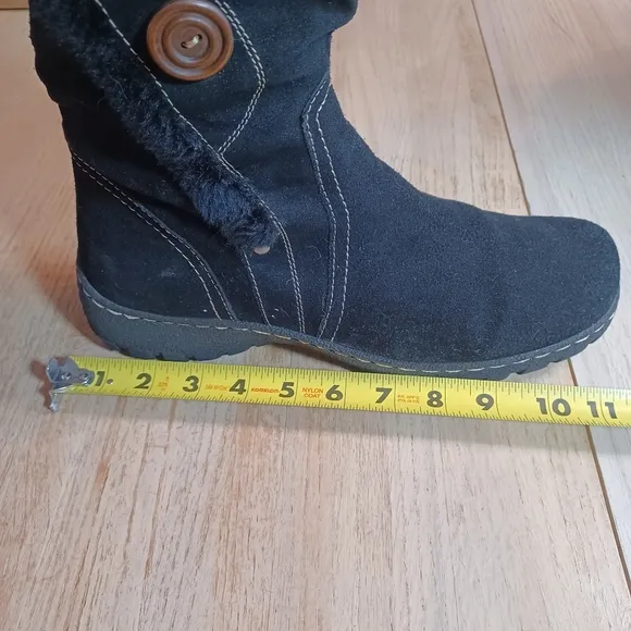 BARE TRAPS &quot;BENELLA&quot; LEATHER/SUEDE MIDCALF BOOTS SIZE 11M