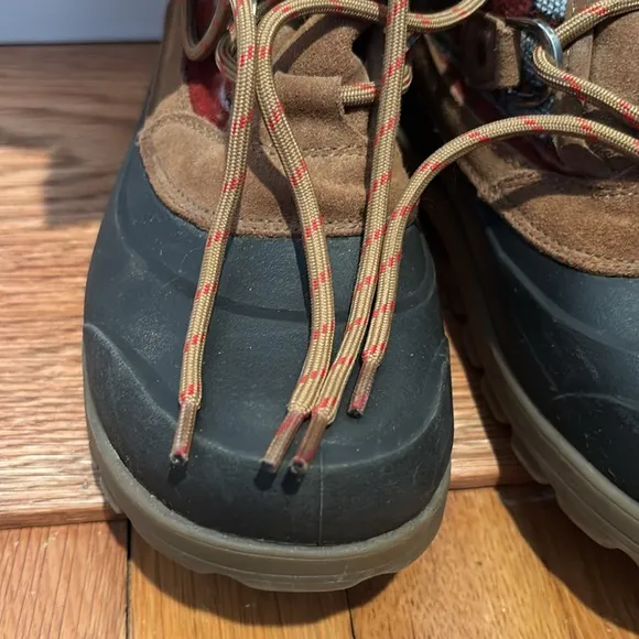 BareTraps Yaegar suede &amp; faux fur adjustable lace up boots w/ Stay Dry System