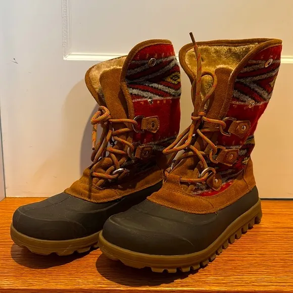 BareTraps Yaegar suede &amp; faux fur adjustable lace up boots w/ Stay Dry System