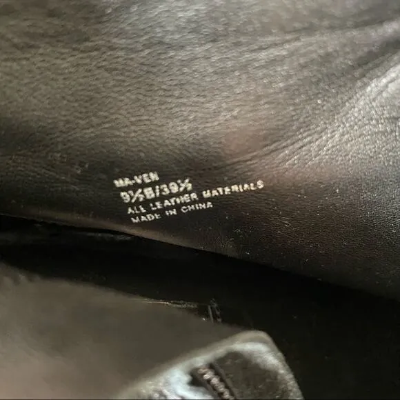 BcbgMaxazria Ven Fur Black Ankle Boots 9.5