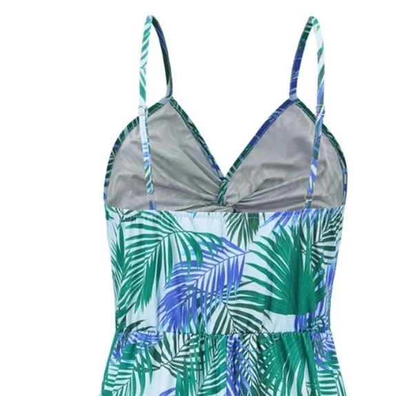 Beachy Blooms Cami Dress - Blue