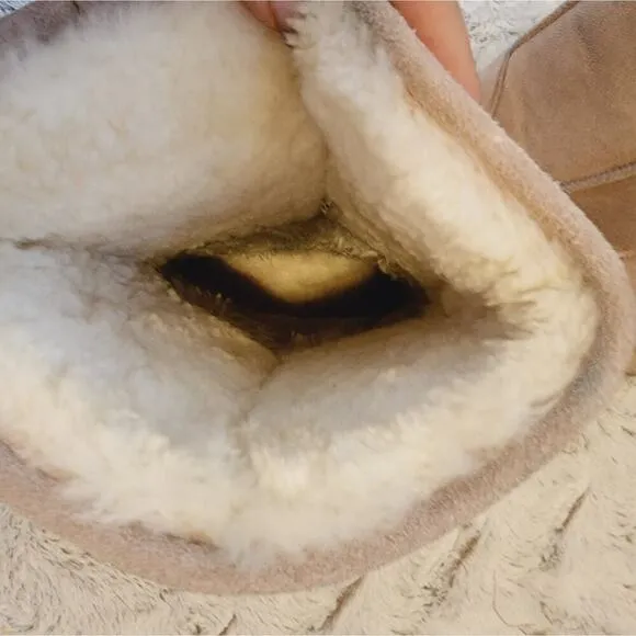 BEARPAW CLOUD li WOMENS SUEDE BROWN BOOTS 10