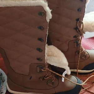 ❄️Bearpaw Women's Boots Isabella Brown/TAN. Lace-Up. SIZE 11