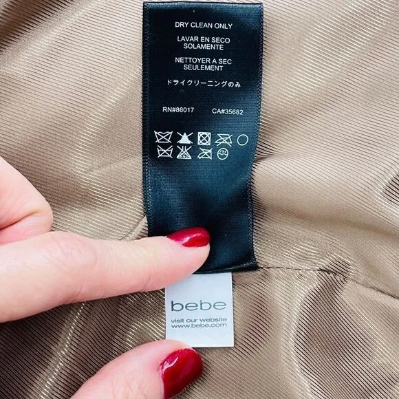 bebe Ponte Waterfall Jacket Blazer