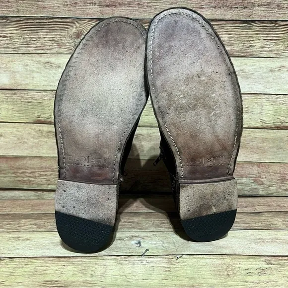 Bed Stu Brown Suede Ankle Boots
