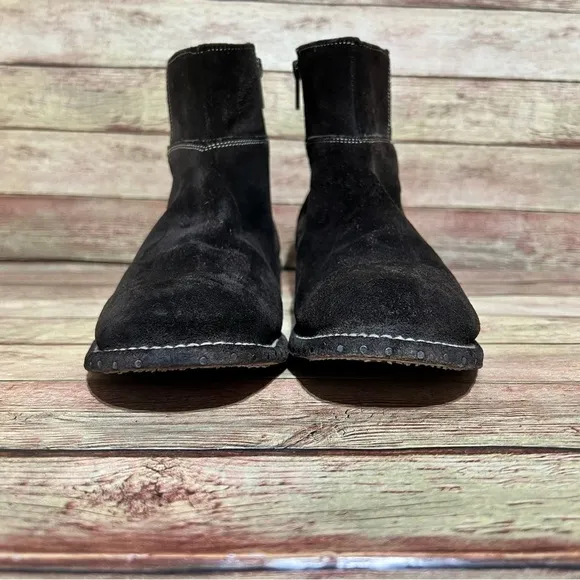 Bed Stu Brown Suede Ankle Boots