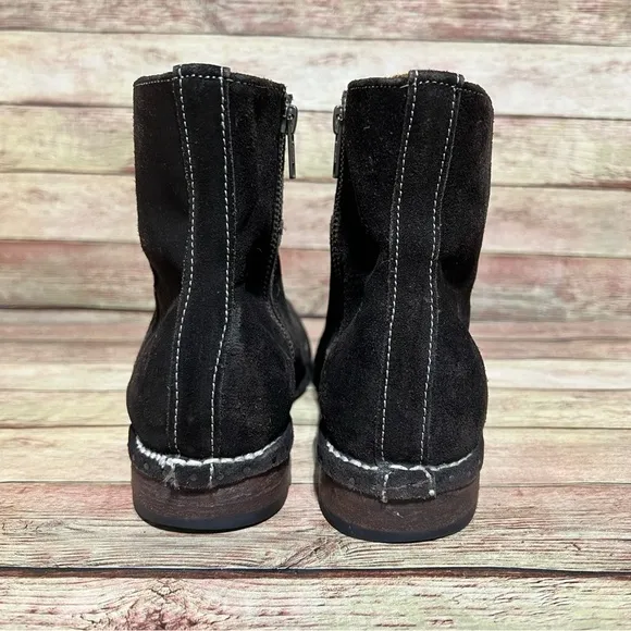 Bed Stu Brown Suede Ankle Boots