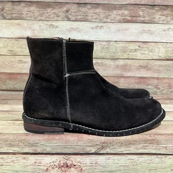 Bed Stu Brown Suede Ankle Boots