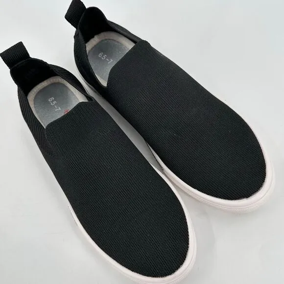 Bernie Mev Sparky Women Slip-On Sneaker Stretch Knit Black Womens EU 37 US 6.5-7