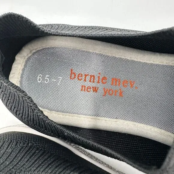 Bernie Mev Sparky Women Slip-On Sneaker Stretch Knit Black Womens EU 37 US 6.5-7