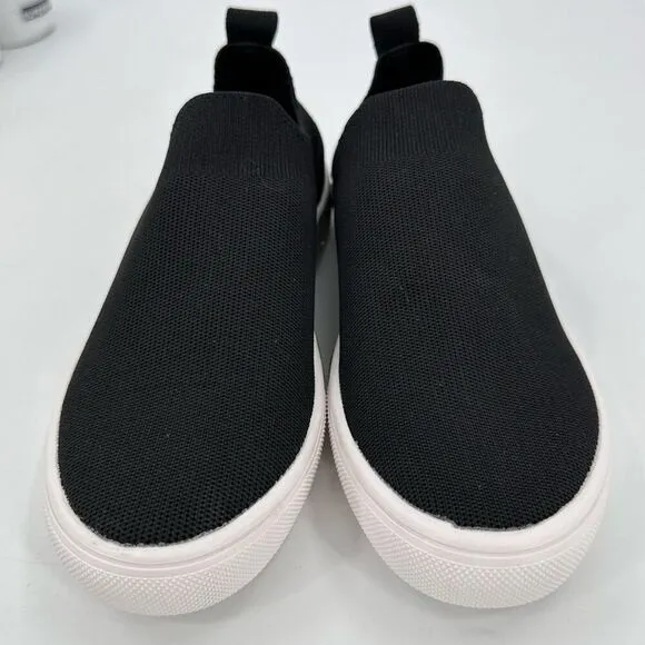 Bernie Mev Sparky Women Slip-On Sneaker Stretch Knit Black Womens EU 37 US 6.5-7