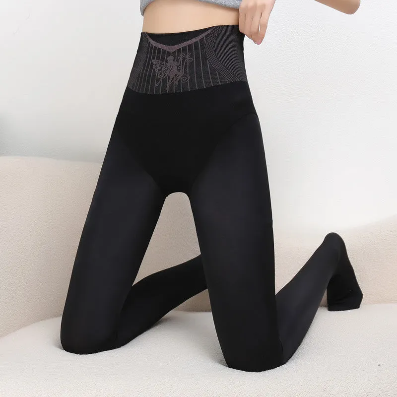 [Best Gift For Her] No-Take-Off Faux Fleece Lined Translucent Socks