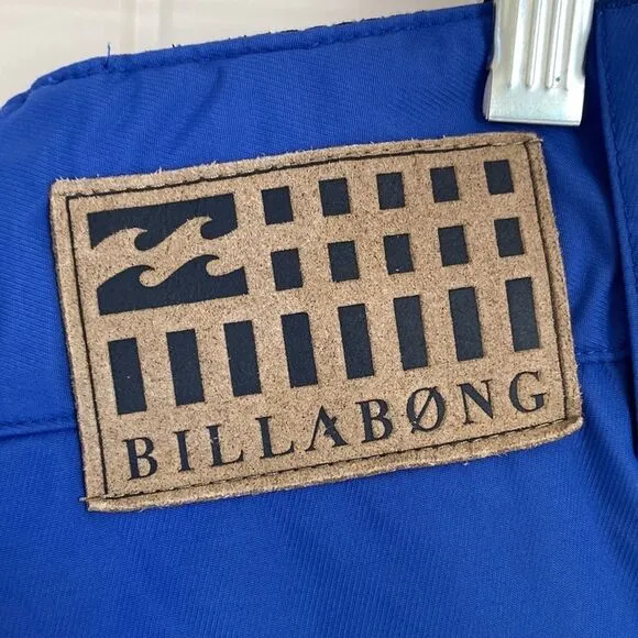 Billabong Snowboard Pants Mens Large‎ Blue Waterproof Breathable 7 Pockets