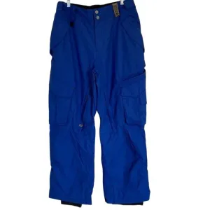 Billabong Snowboard Pants Mens Large‎ Blue Waterproof Breathable 7 Pockets