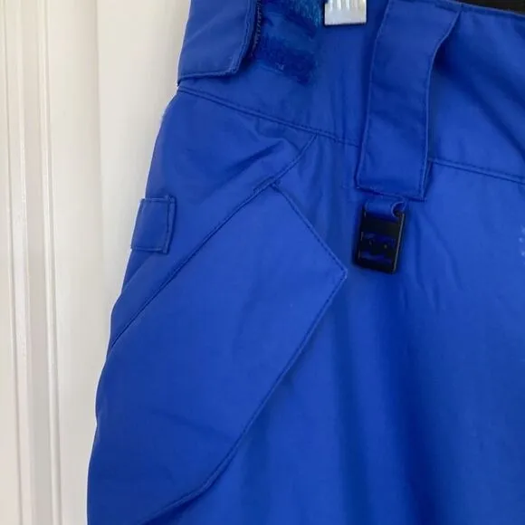 Billabong Snowboard Pants Mens Large‎ Blue Waterproof Breathable 7 Pockets
