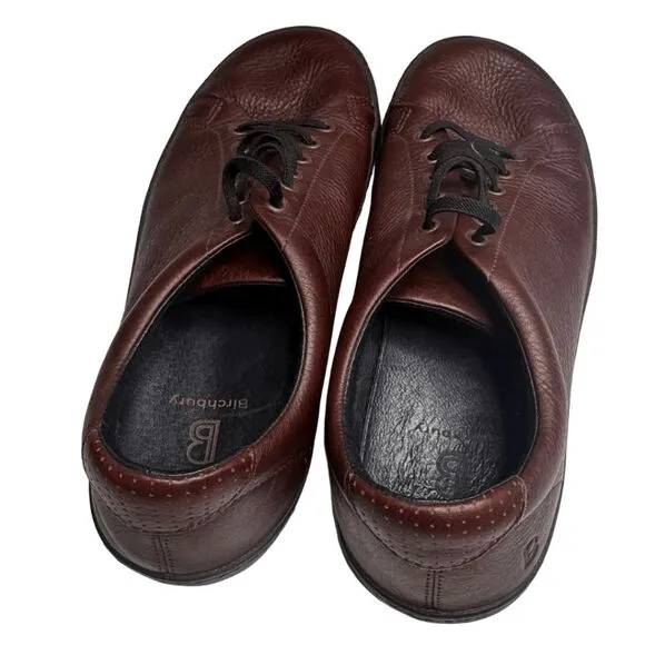 Birchbury Men's Bramford Barefoot Leather Fashion Sneaker Shoes Brown Size 12