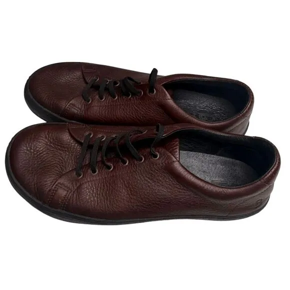 Birchbury Men's Bramford Barefoot Leather Fashion Sneaker Shoes Brown Size 12